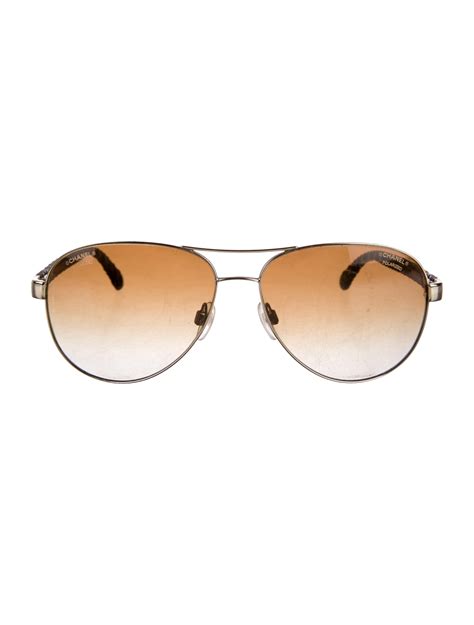 chanel pilot quilting sunglasses